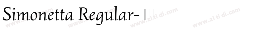 Simonetta Regular字体转换